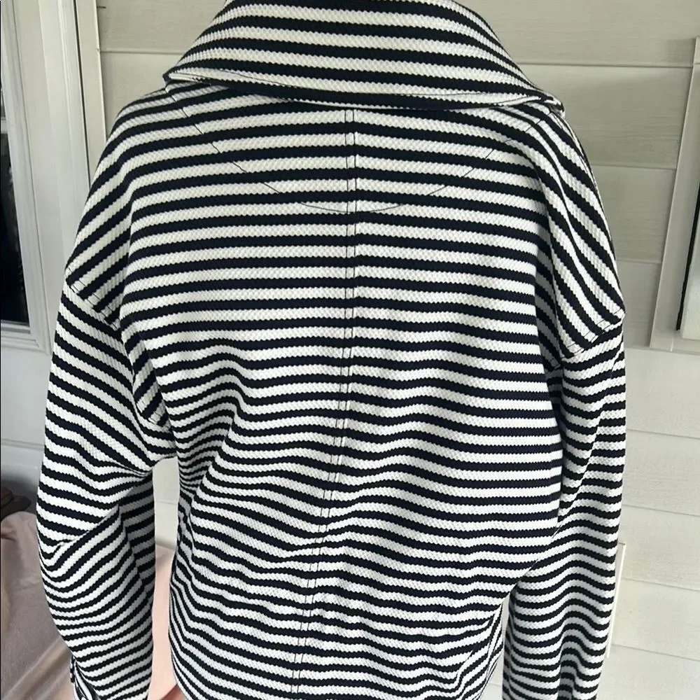 Cabi harbor jacket Blue and White Striped Jacket  E - Picture 8 of 9